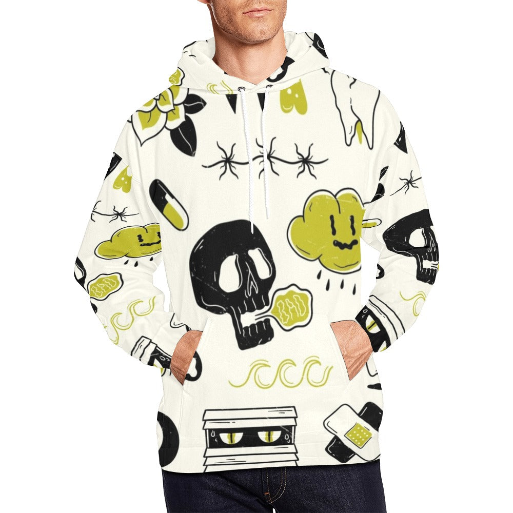 Old School Tattoo Elements | Men's All-Over Print Hoodie