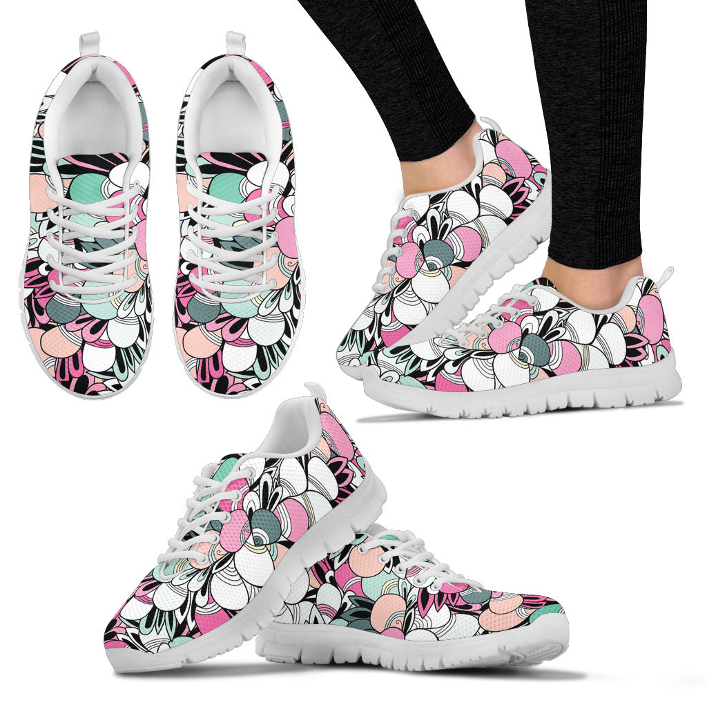 Funky Patterns in Candy - (white) | Unisex Sneakers