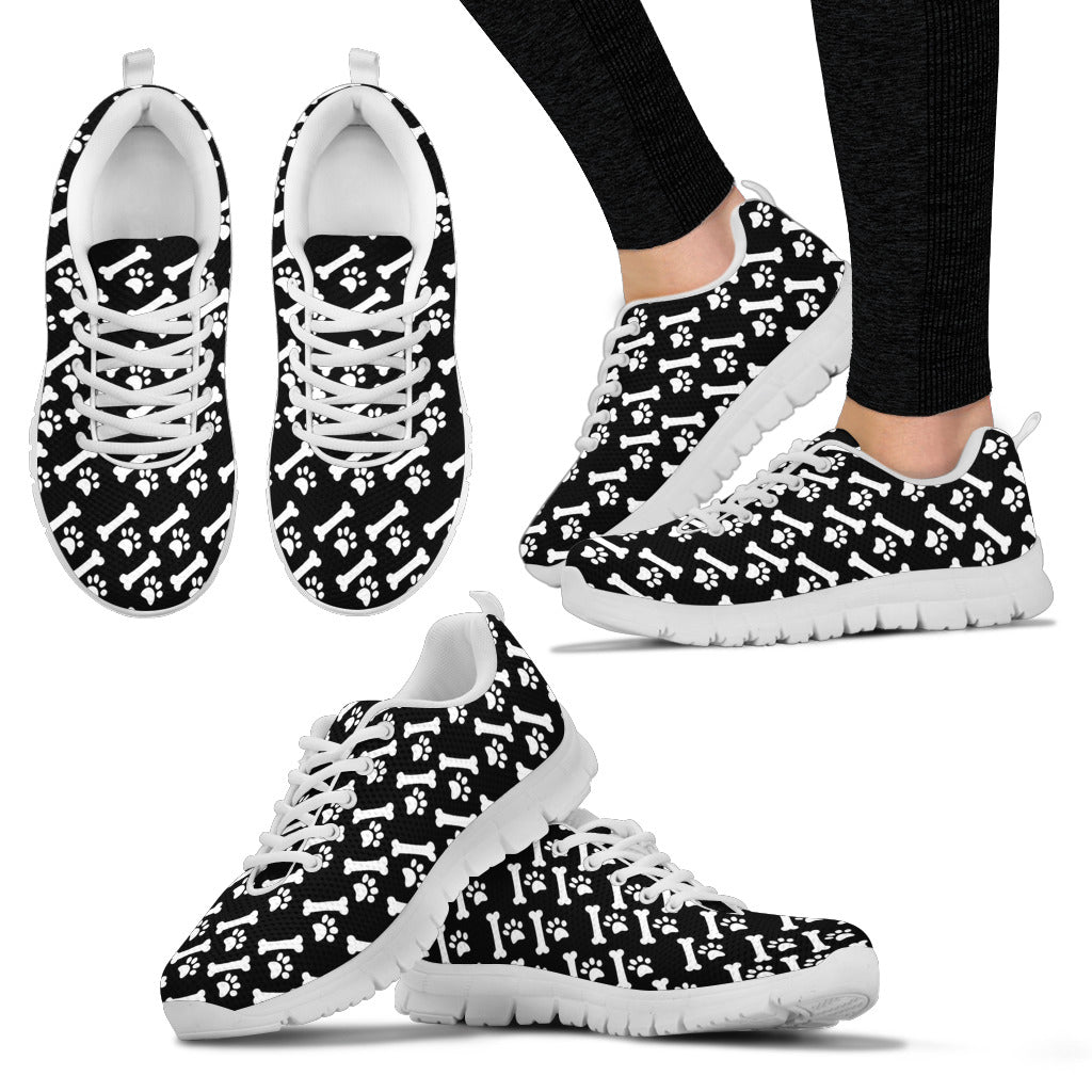 Paw Prints and Bones | Unisex Sneakers