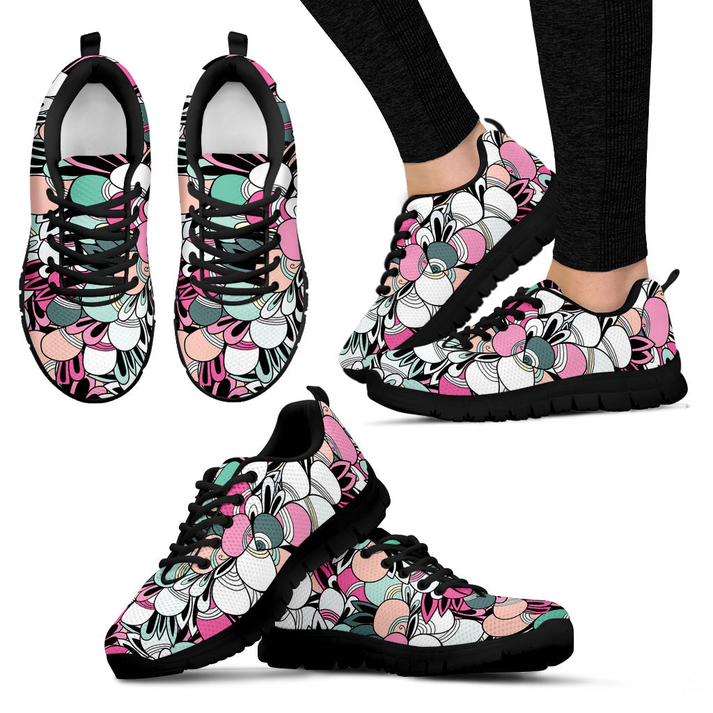 Funky Patterns in Candy (black) | Unisex Sneakers