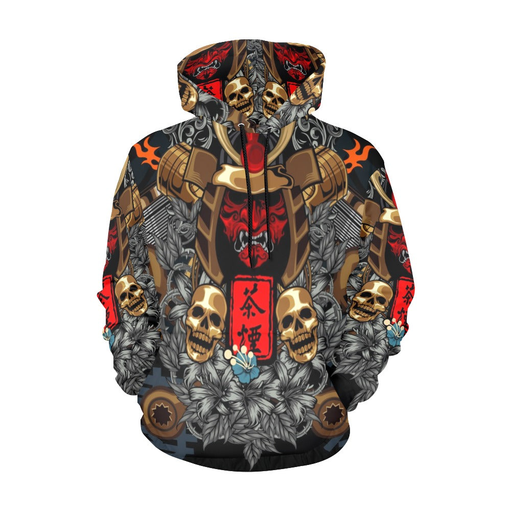 Japanese Samurai Cyborg Armor | Men's All-Over Print Hoodie