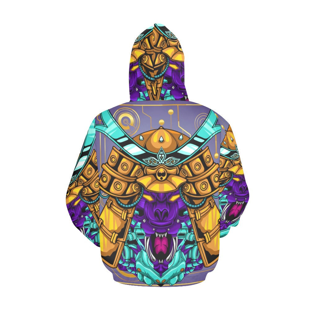 Japanese Mecha Samurai | Men's All-Over Print Hoodie