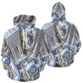 Motorbike Motor Mechanic Biker | Men's All-Over Print Hoodie