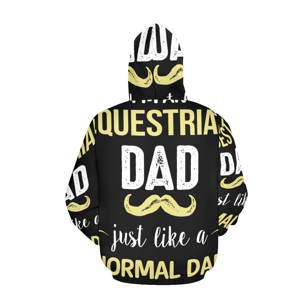 Equestrian Dad Except Much Cooler | Men's All-Over Print Hoodie