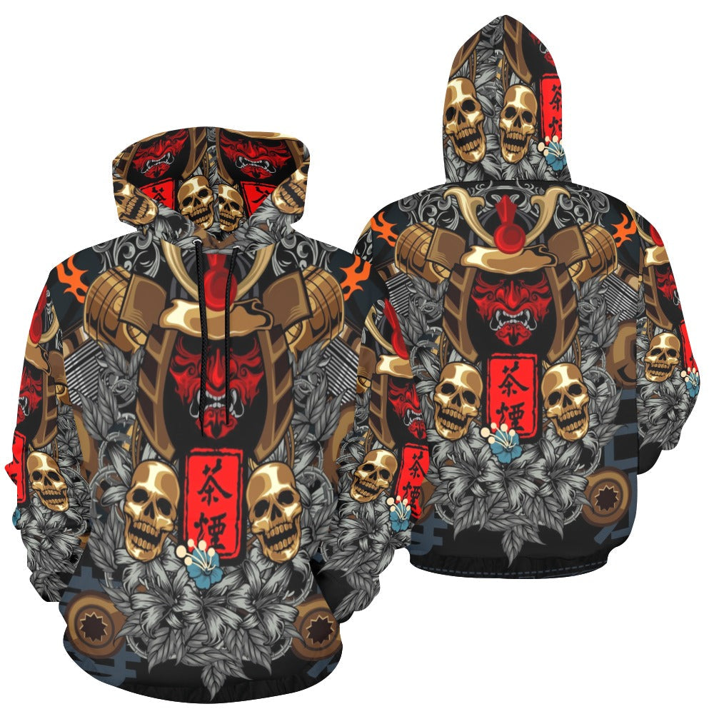 Japanese Samurai Cyborg Armor | Men's All-Over Print Hoodie
