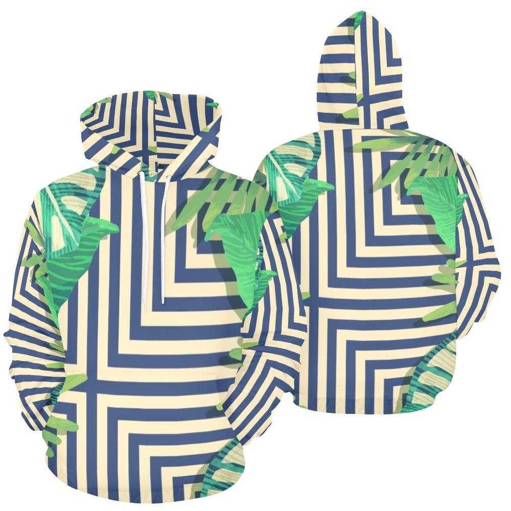 Hypnosis Square | Men's All-Over Print Hoodie