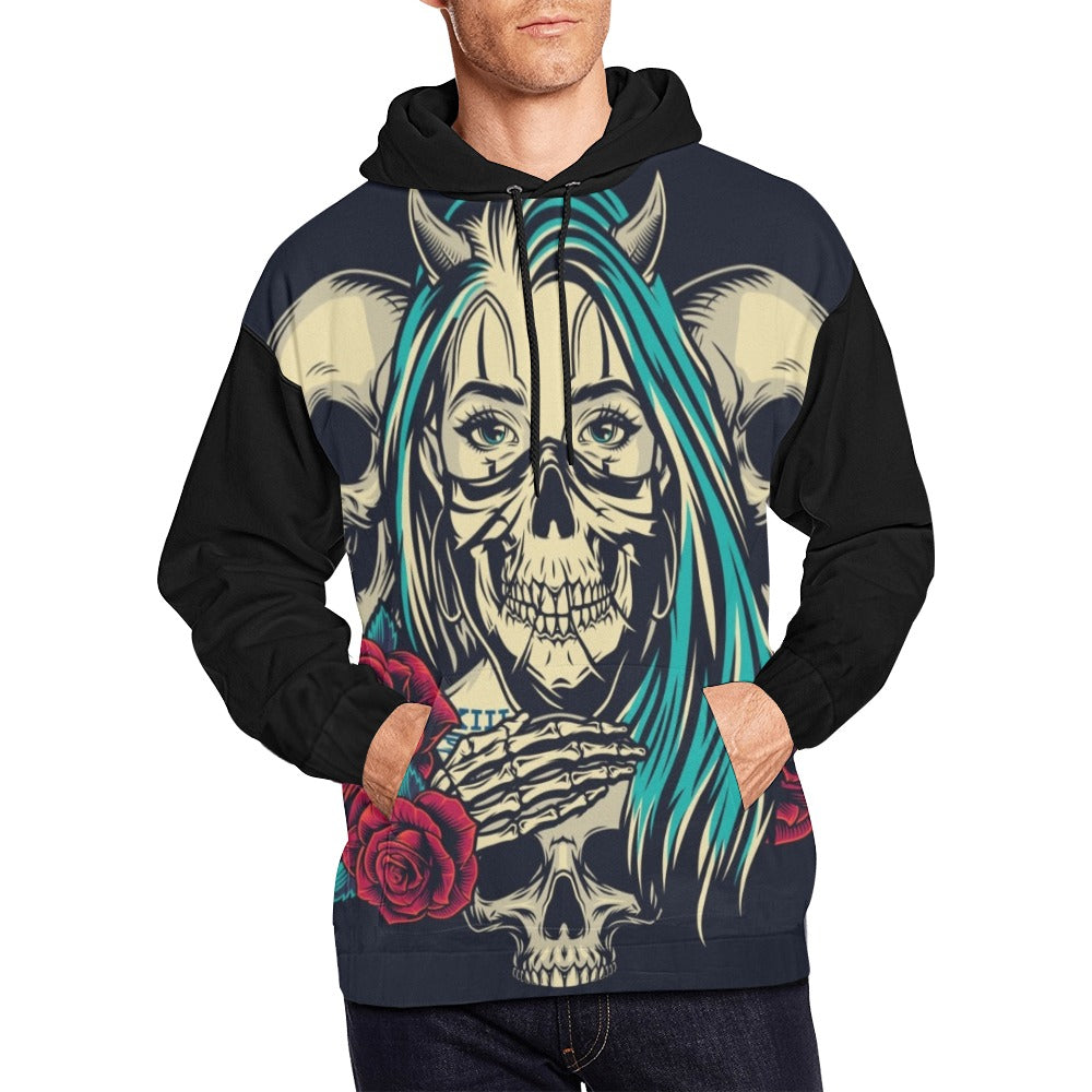Colorful Tattoo Vintage | Men's All-Over Print Hoodie