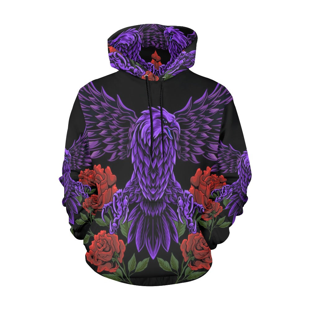 Eagle Rose | Men's All-Over Print Hoodie