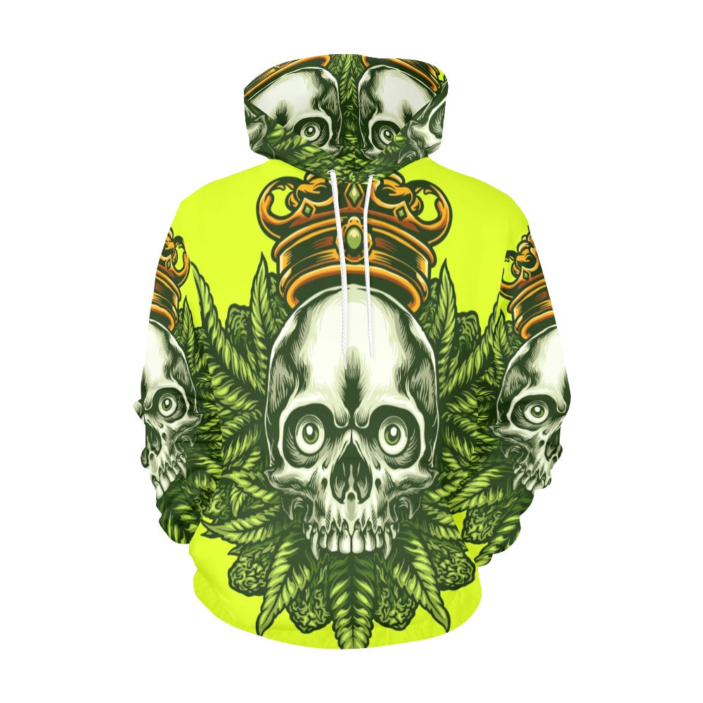 King Cannabis Skull | Men's All-Over Print Hoodie