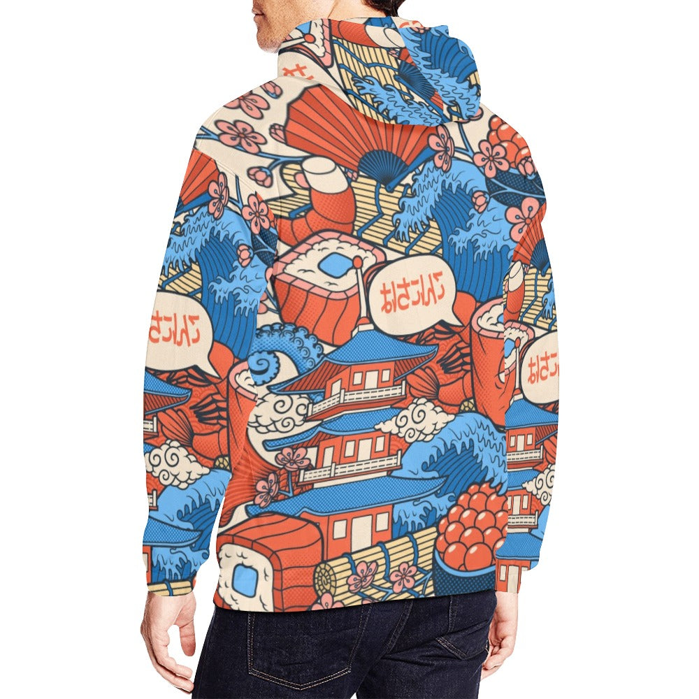 Japanese Food | Men's All-Over Print Hoodie