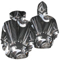 Motorcycle Engine Close Up Biker | Men's All-Over Print Hoodie