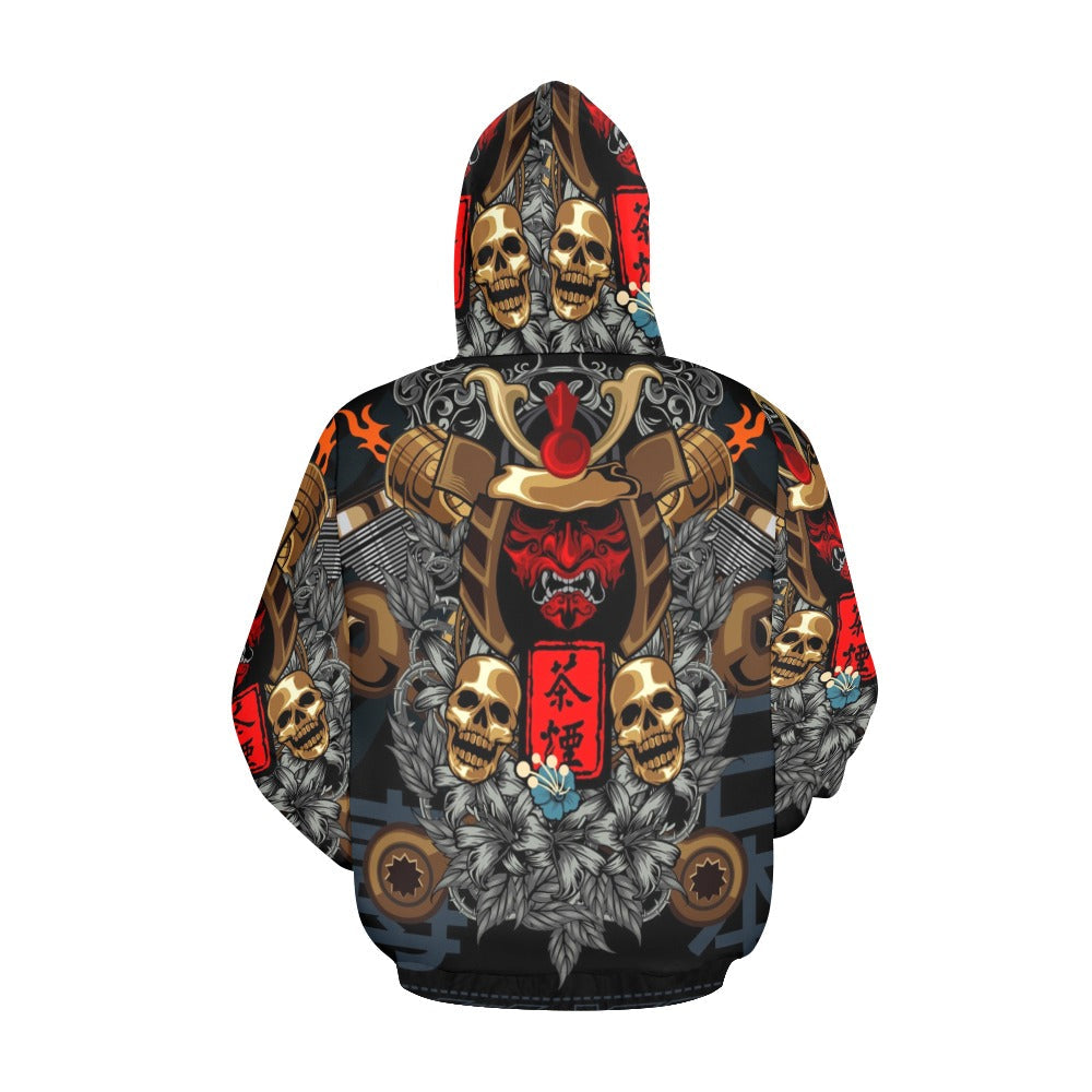 Japanese Samurai Cyborg Armor | Men's All-Over Print Hoodie