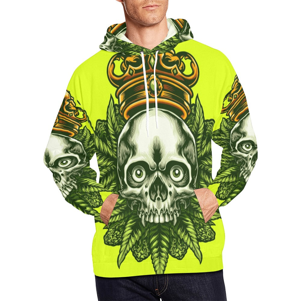 King Cannabis Skull | Men's All-Over Print Hoodie