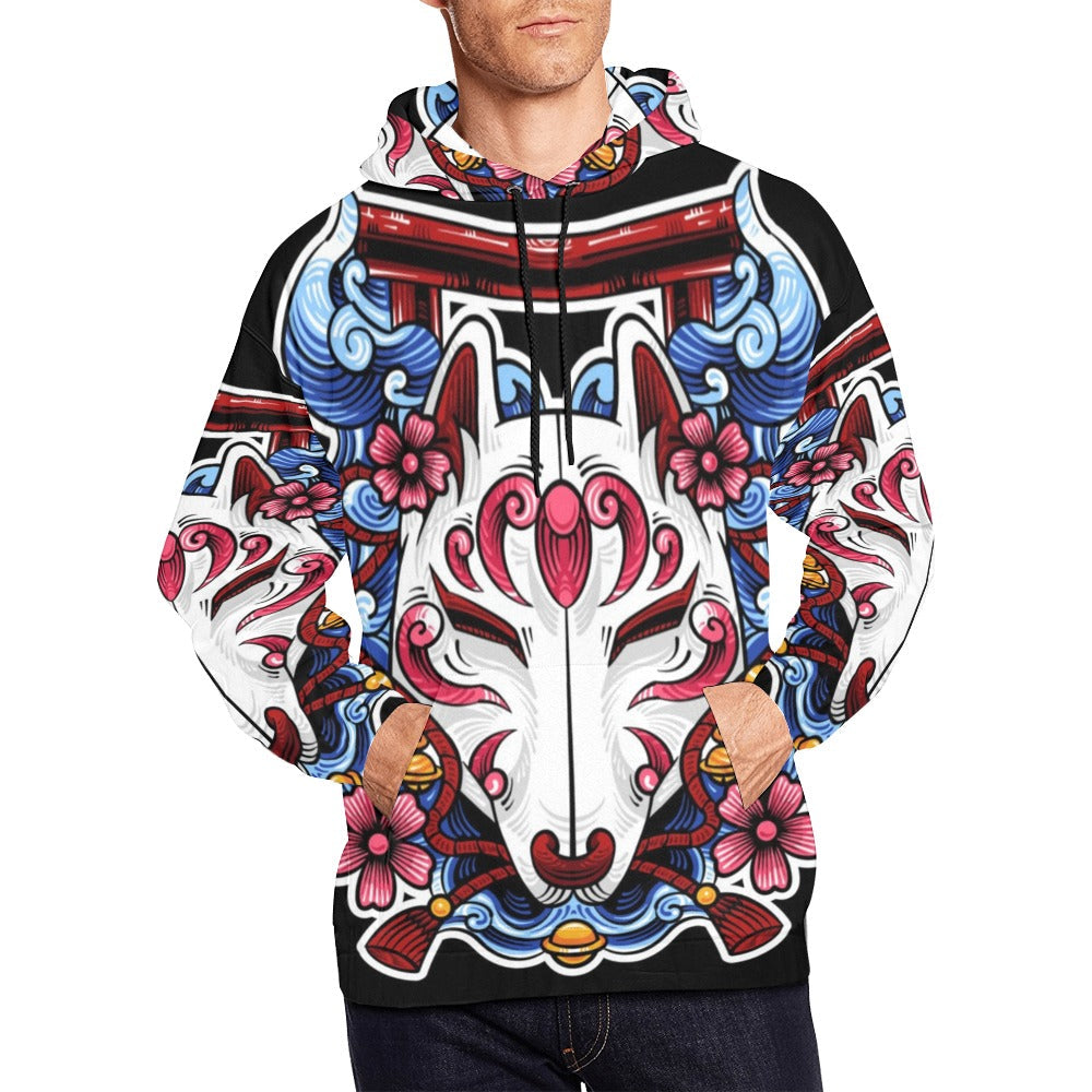 Kitsune Mask | Men's All-Over Print Hoodie