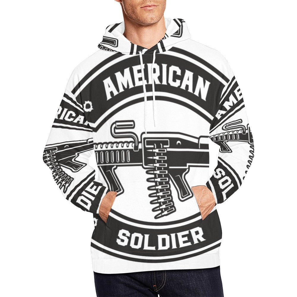 Military American Soldier | Men's All-Over Print Hoodie