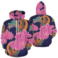 Chinese Dragon with Cloud Illustration | Men's All-Over Print Hoodie