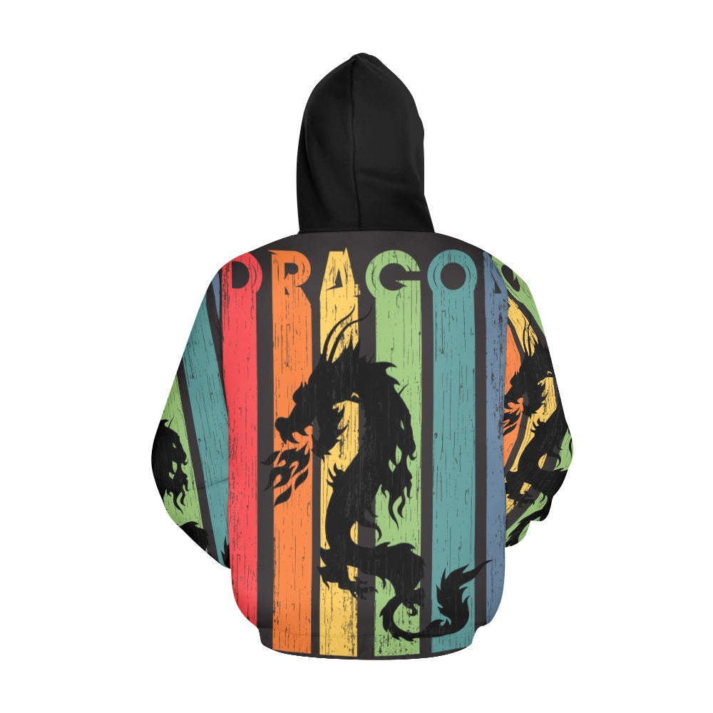 Dragon Vintage | Men's All-Over Print Hoodie