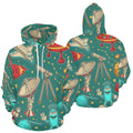 Cartoon Space | Men's All-Over Print Hoodie
