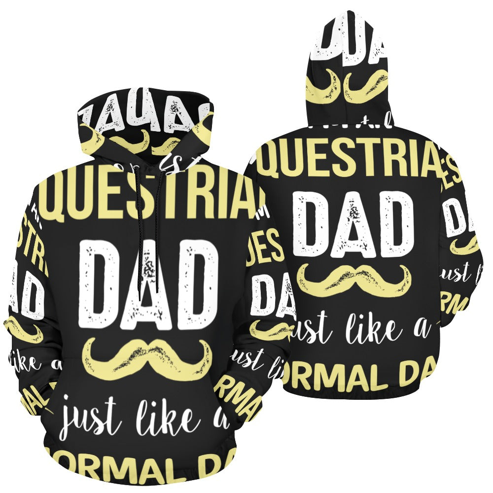 Equestrian Dad Except Much Cooler | Men's All-Over Print Hoodie