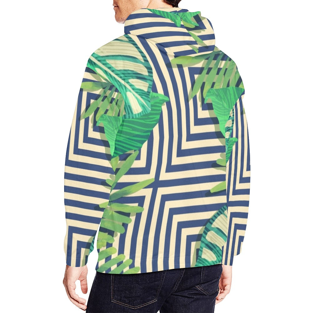 Hypnosis Square | Men's All-Over Print Hoodie