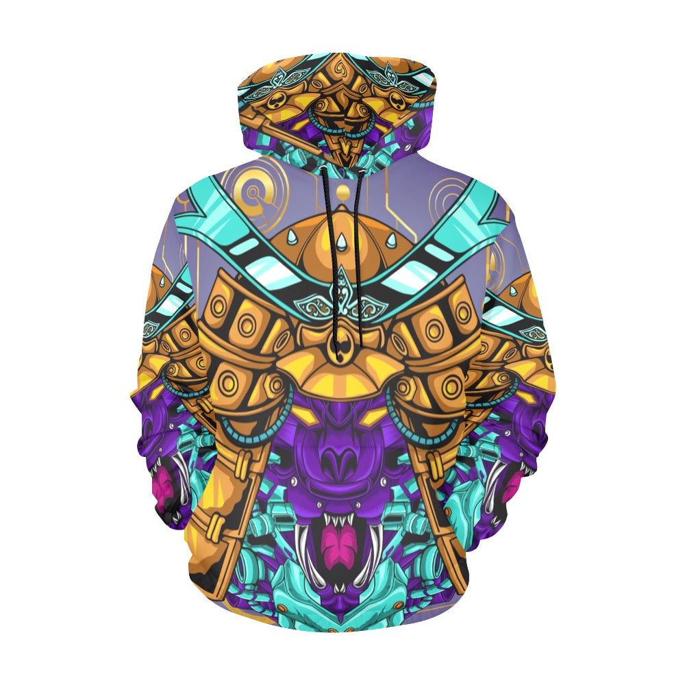 Japanese Mecha Samurai | Men's All-Over Print Hoodie