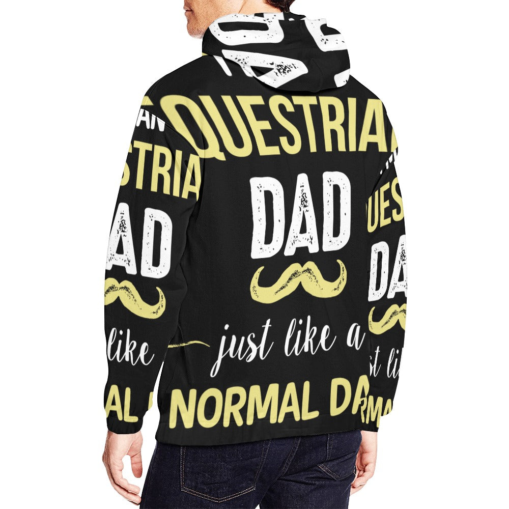 Equestrian Dad Except Much Cooler | Men's All-Over Print Hoodie