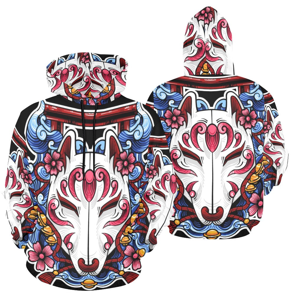 Kitsune Mask | Men's All-Over Print Hoodie