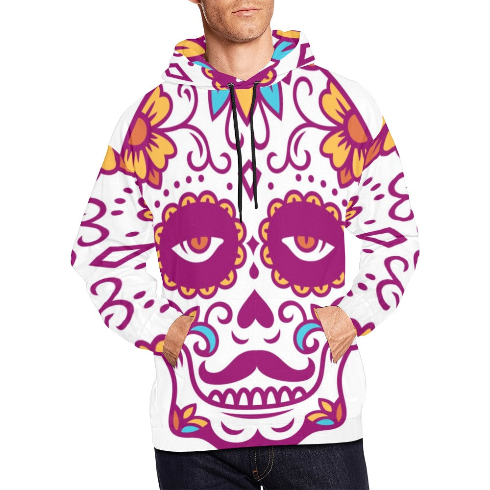 Mexican Skull Day Dead | Men's All-Over Print Hoodie