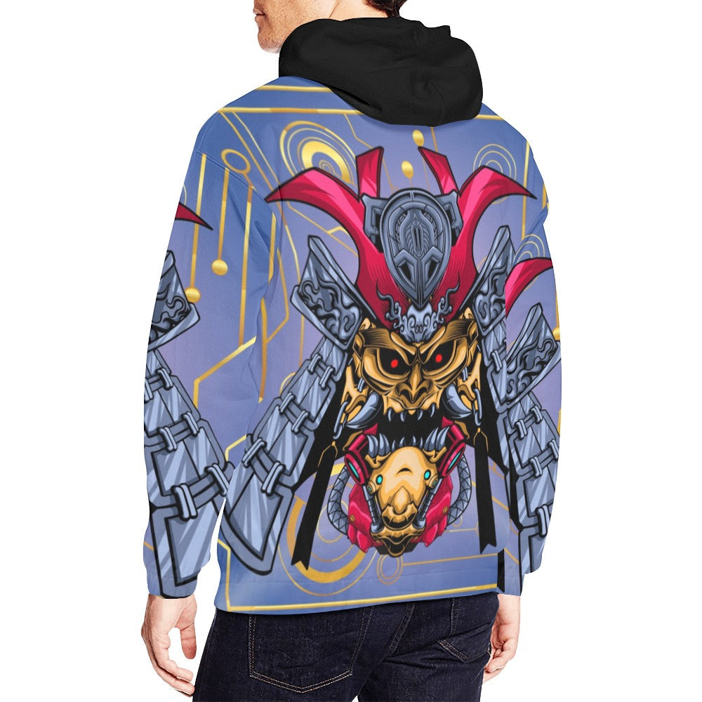 Japanese Devil Robot | Men's All-Over Print Hoodie