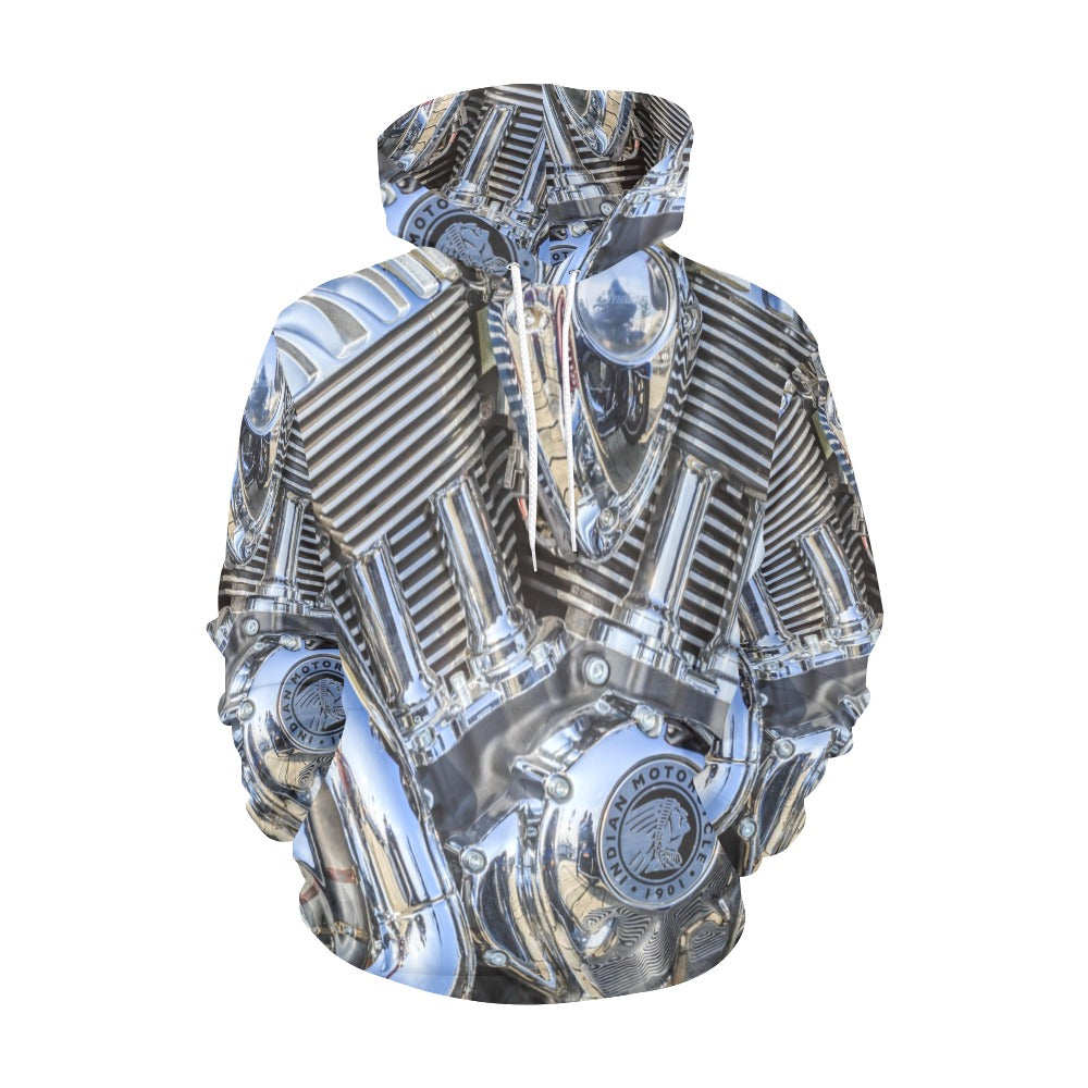 Motorbike Motor Mechanic Biker | Men's All-Over Print Hoodie