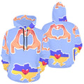 Freedom Ukraine Symbols | Men's All-Over Print Hoodie
