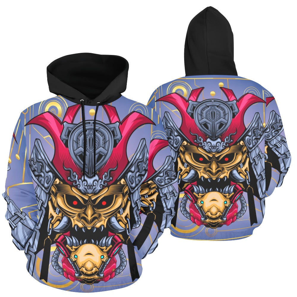 Japanese Devil Robot | Men's All-Over Print Hoodie