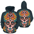 Muertos Girl Skull | Men's All-Over Print Hoodie
