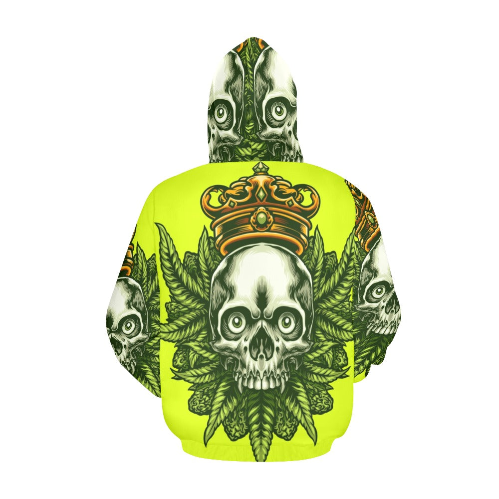 King Cannabis Skull | Men's All-Over Print Hoodie