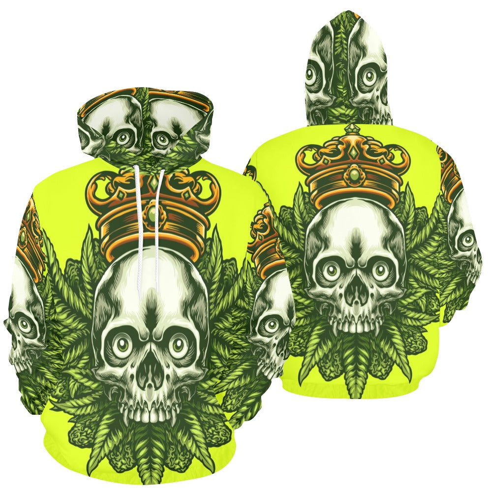 King Cannabis Skull | Men's All-Over Print Hoodie