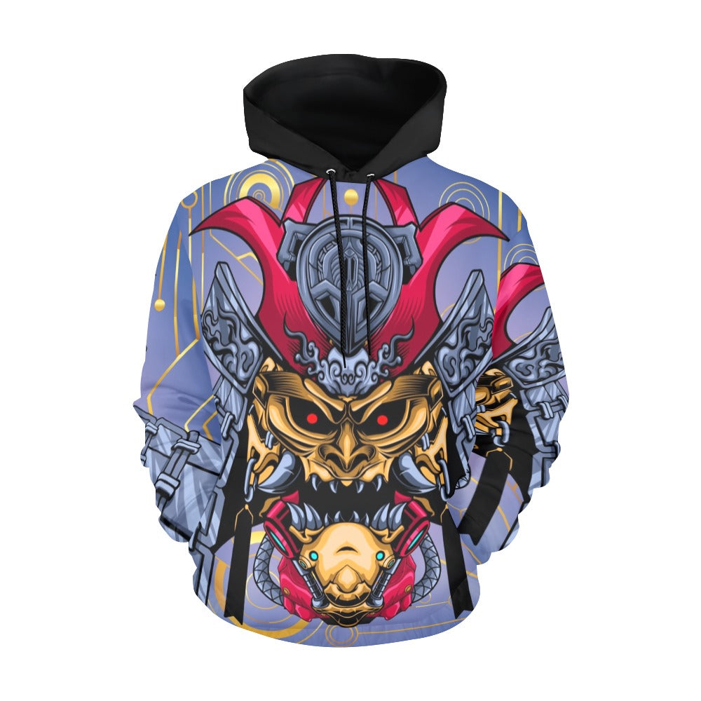 Japanese Devil Robot | Men's All-Over Print Hoodie