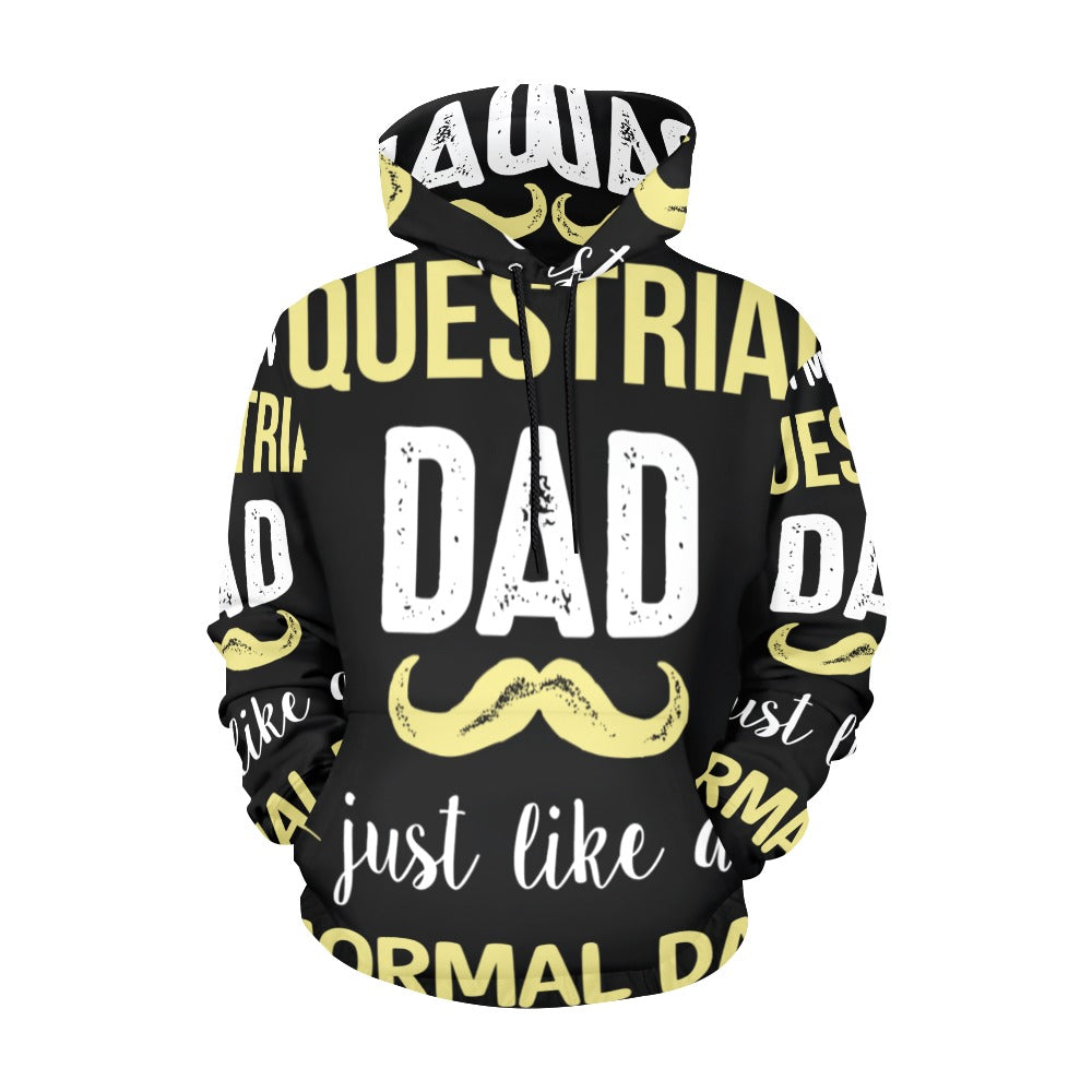 Equestrian Dad Except Much Cooler | Men's All-Over Print Hoodie