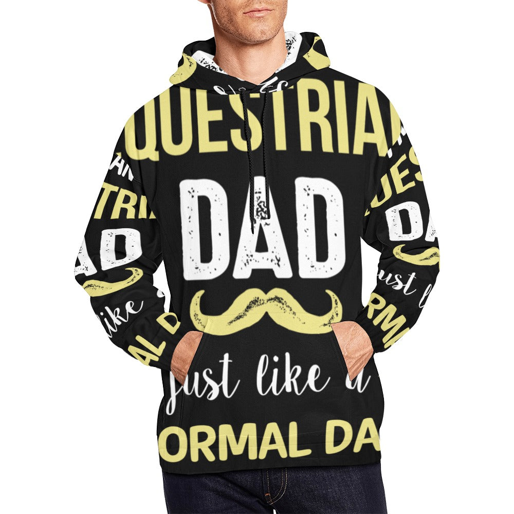 Equestrian Dad Except Much Cooler | Men's All-Over Print Hoodie
