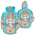 Ganesh Chaturthi Indian Mythology Elephant | Men's All-Over Print Hoodie