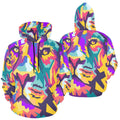 Lion Head Wpap Style | Men's All-Over Print Hoodie
