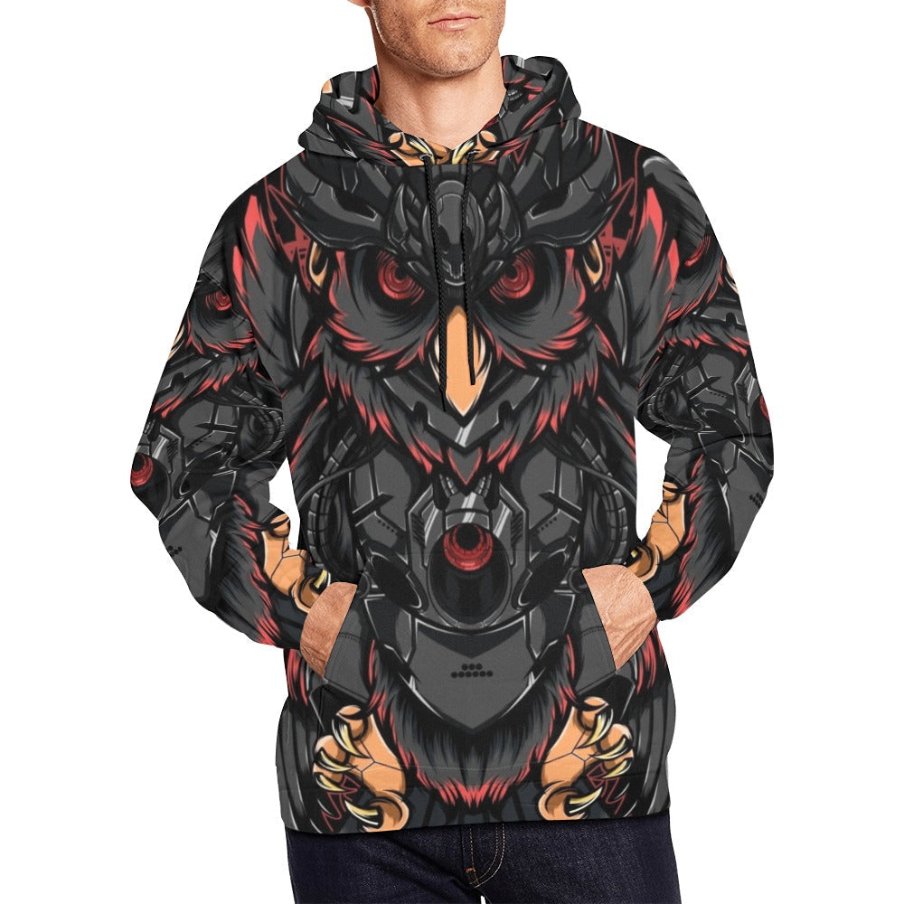 Owl Robot | Men's All-Over Print Hoodie