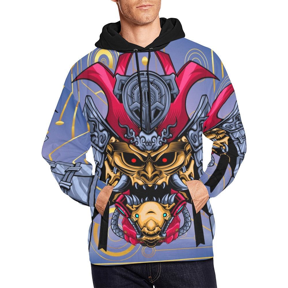 Japanese Devil Robot | Men's All-Over Print Hoodie