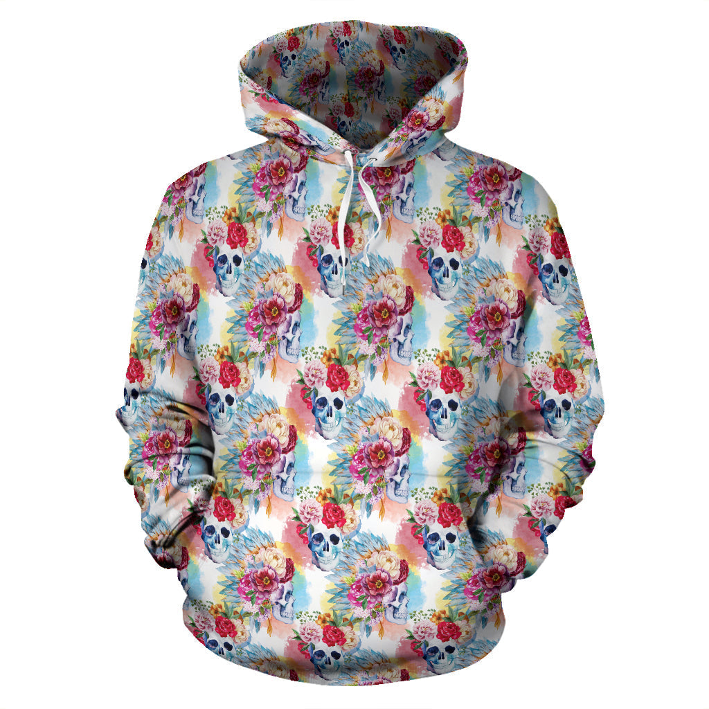 Floral Skull S | Unisex Hoodie