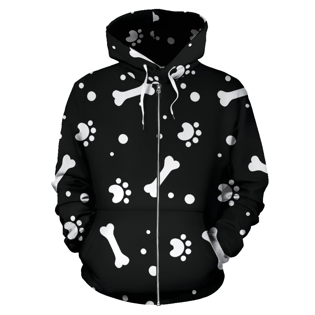 Paws and Bones | Unisex Zip-Up Hoodie