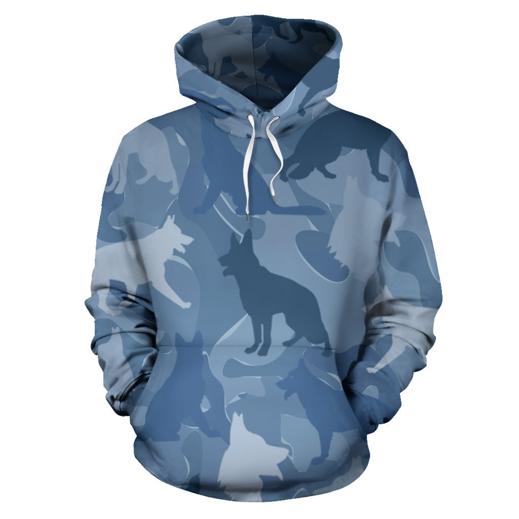 German Shepherd Light Blue | Men's Hoodie
