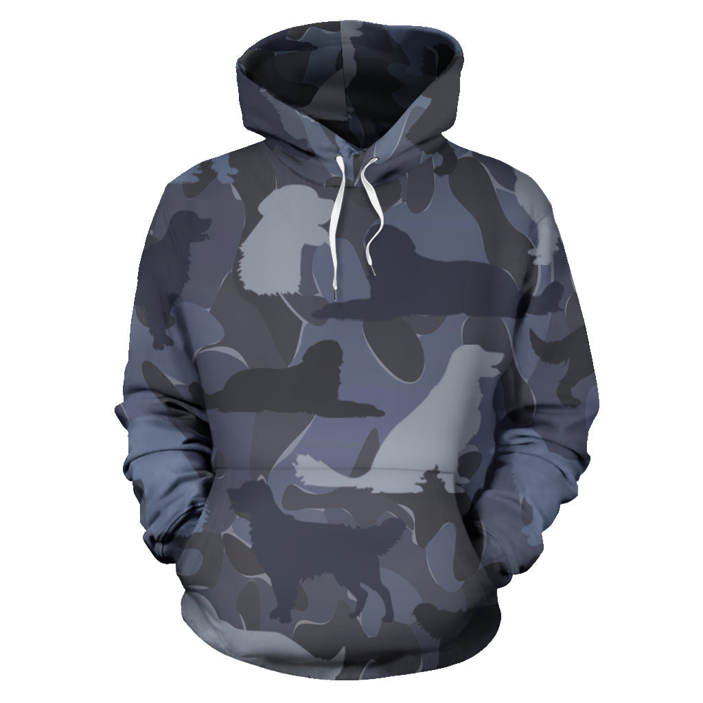 Golden Retriever Dark Blue | Unisex Hoodie