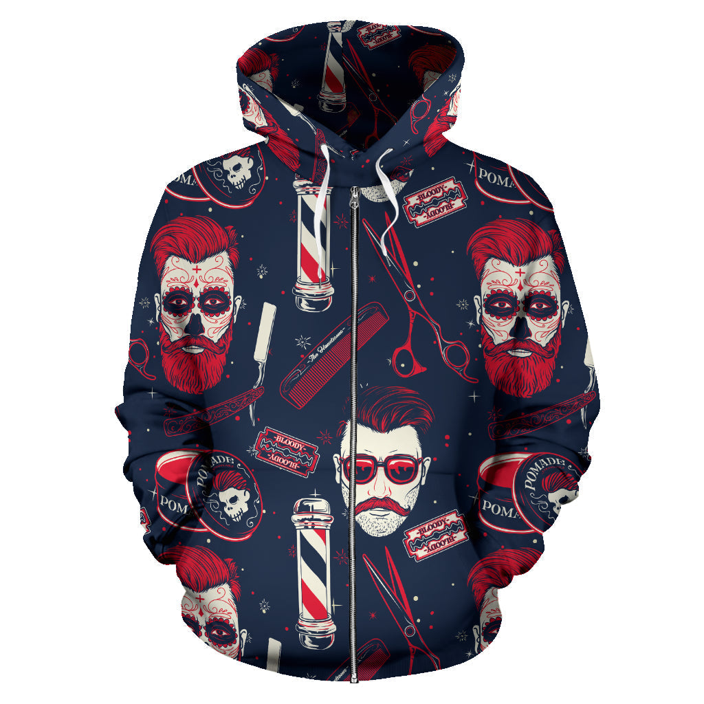 Barber | Unisex Zip-Up Hoodie