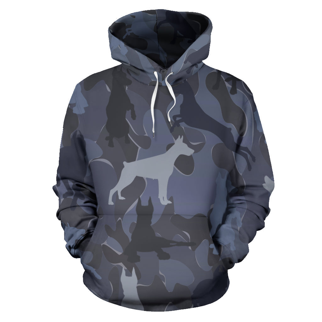 Doberman Dark Blue | Unisex Hoodie