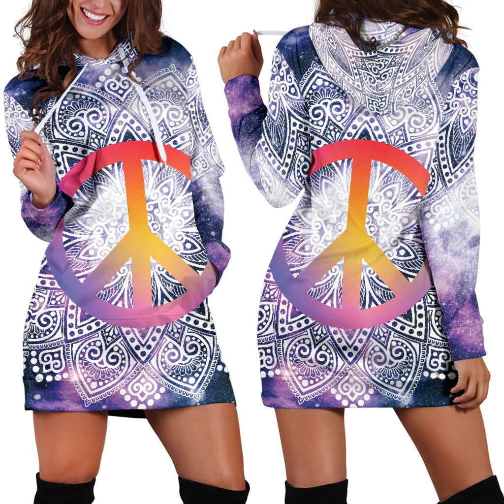 Mandala Peace | Hoodie Dress