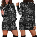 Paw Prints | Hoodie Dress